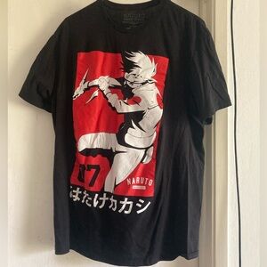 Naruto Black and Red Graphic Tee